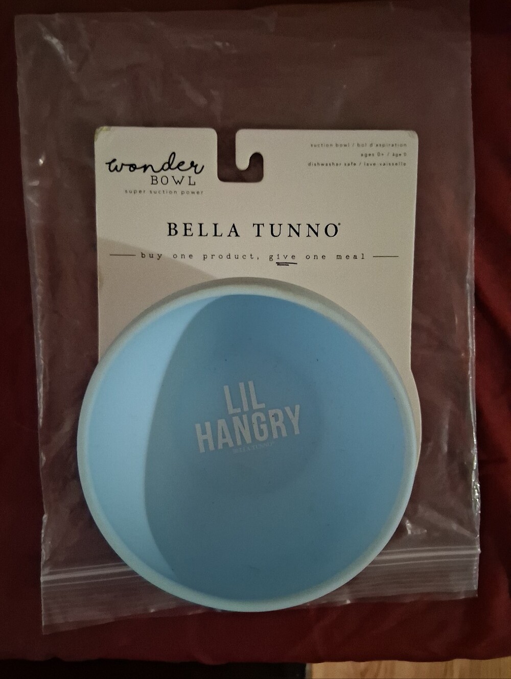 Lil Hangry Silicone Bowl - Light Blue